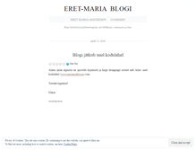 Tablet Screenshot of eretmaria.wordpress.com