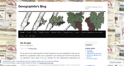 Desktop Screenshot of oenographilie.wordpress.com