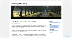 Desktop Screenshot of cleverenglish.wordpress.com