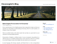 Tablet Screenshot of cleverenglish.wordpress.com
