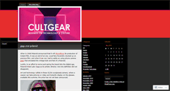 Desktop Screenshot of cultgear.wordpress.com