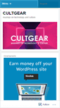 Mobile Screenshot of cultgear.wordpress.com