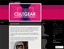 Tablet Screenshot of cultgear.wordpress.com