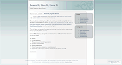 Desktop Screenshot of learnitliveitloveit.wordpress.com