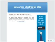 Tablet Screenshot of consumerelectronicsblog.wordpress.com