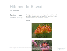 Tablet Screenshot of hitchedinhi.wordpress.com