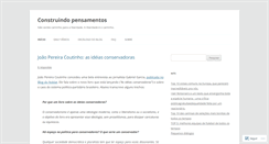 Desktop Screenshot of construindopensamentos.wordpress.com