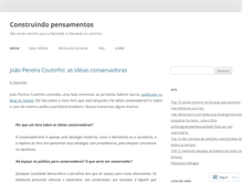 Tablet Screenshot of construindopensamentos.wordpress.com