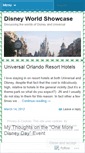 Mobile Screenshot of disneyworldshowcase.wordpress.com