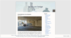 Desktop Screenshot of lavienbeige.wordpress.com