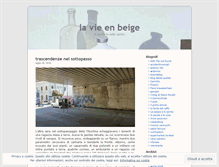 Tablet Screenshot of lavienbeige.wordpress.com