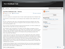 Tablet Screenshot of newclickbankcode.wordpress.com