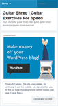 Mobile Screenshot of guitarshred.wordpress.com