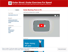 Tablet Screenshot of guitarshred.wordpress.com