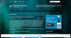 Desktop Screenshot of massageandrelax.wordpress.com