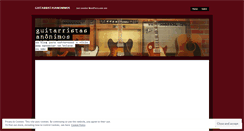 Desktop Screenshot of guitarristasanonimos.wordpress.com