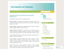 Tablet Screenshot of corrupcionencanarias.wordpress.com