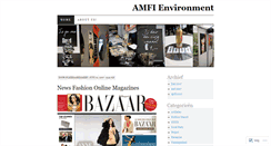 Desktop Screenshot of amfienvironment.wordpress.com