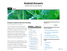 Tablet Screenshot of androidanswers.wordpress.com