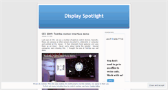 Desktop Screenshot of displayspotlight.wordpress.com