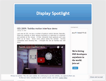 Tablet Screenshot of displayspotlight.wordpress.com