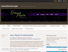 Tablet Screenshot of moorehoroscope.wordpress.com