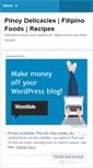 Mobile Screenshot of pinoydelicacies.wordpress.com
