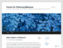 Tablet Screenshot of centreforfathering.wordpress.com