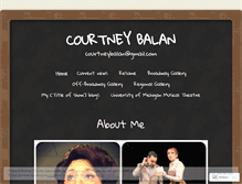 Tablet Screenshot of courtneybalan.wordpress.com