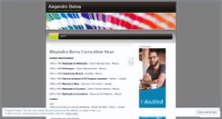 Desktop Screenshot of alejandroberea.wordpress.com