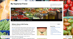 Desktop Screenshot of myvegetarianfriend.wordpress.com