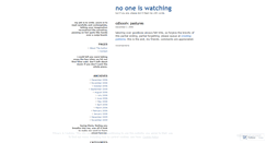 Desktop Screenshot of nooneiswatching.wordpress.com