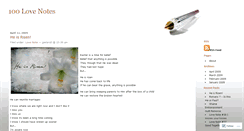 Desktop Screenshot of 100lovenotes.wordpress.com