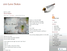 Tablet Screenshot of 100lovenotes.wordpress.com