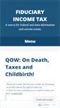 Mobile Screenshot of fiduciaryincometax.wordpress.com