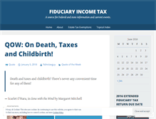 Tablet Screenshot of fiduciaryincometax.wordpress.com