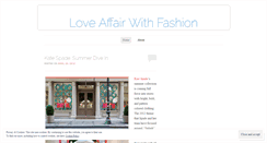 Desktop Screenshot of loveaffairwithfashion.wordpress.com