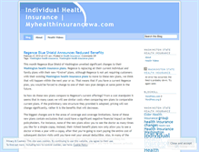 Tablet Screenshot of myhealthinsure.wordpress.com