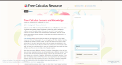 Desktop Screenshot of freecalculus.wordpress.com