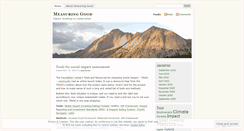 Desktop Screenshot of measuringgood.wordpress.com
