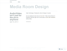 Tablet Screenshot of mediaroomdesign.wordpress.com