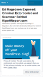 Mobile Screenshot of edmagedsonscam.wordpress.com