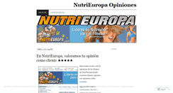 Desktop Screenshot of nutrieuropaopinion.wordpress.com