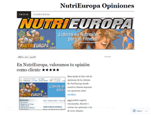 Tablet Screenshot of nutrieuropaopinion.wordpress.com