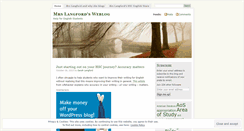 Desktop Screenshot of mrslangford.wordpress.com