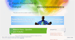 Desktop Screenshot of escolaprofissionalizantesvs.wordpress.com