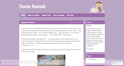 Desktop Screenshot of duniarumah.wordpress.com