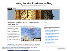 Tablet Screenshot of lovinglondonapartments.wordpress.com