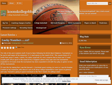 Tablet Screenshot of koonskollegebball.wordpress.com