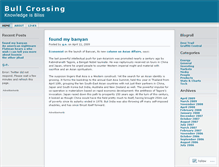 Tablet Screenshot of bullcrossing.wordpress.com